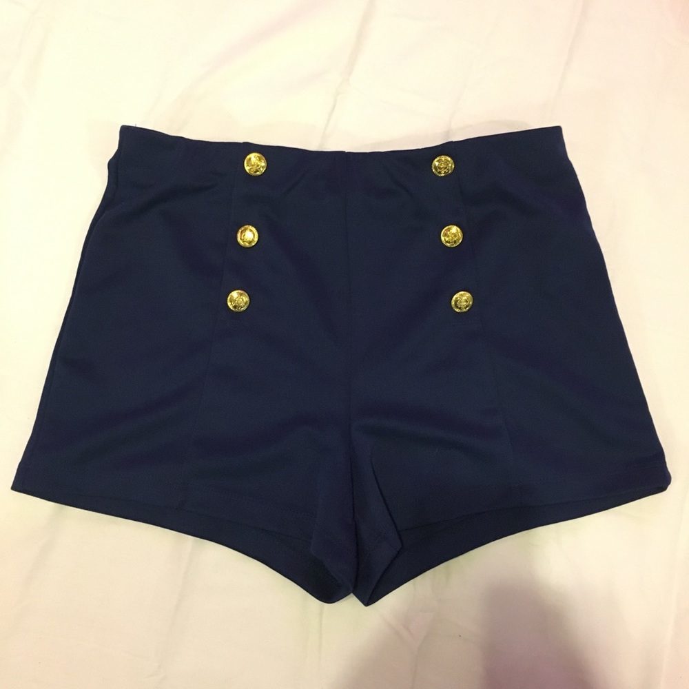 Forever 21 Blue "Sailor" Shorts